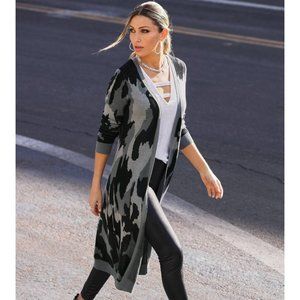 Boston Proper Camo duster